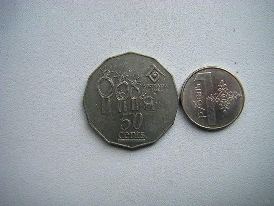 Австралия 50 центов 1994г. ГОД СЕМЬИ.