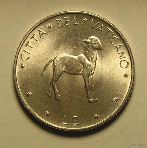 Ватикан 2 Лира 1972 Барашек