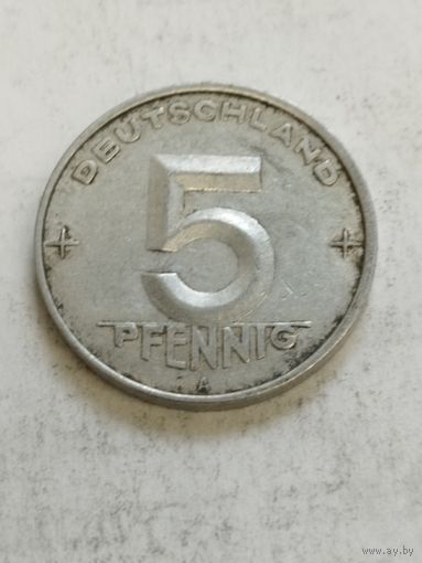ГДР 5 пфенинг 1952