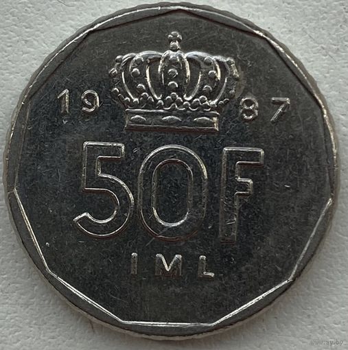 Люксембург 50 франков 1987 г.