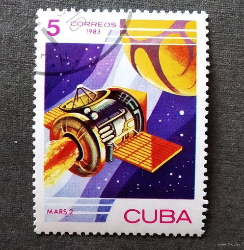 Марка Куба 1983 Космос