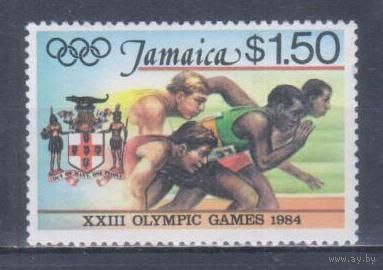 [789] Ямайка 1984. Спорт.Летние Олимпийские игры.Легкая атлетика.Бег. БЕЗ КЛЕЯ.