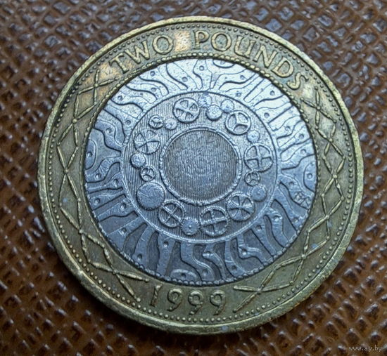 Великобритания 2 фунта 1999 г.
