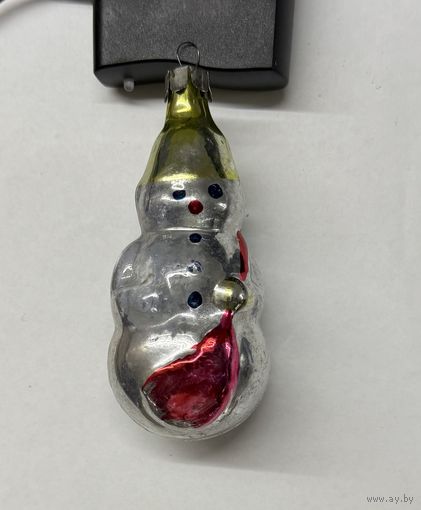 Елочная игрушка Снеговик СССР К.6