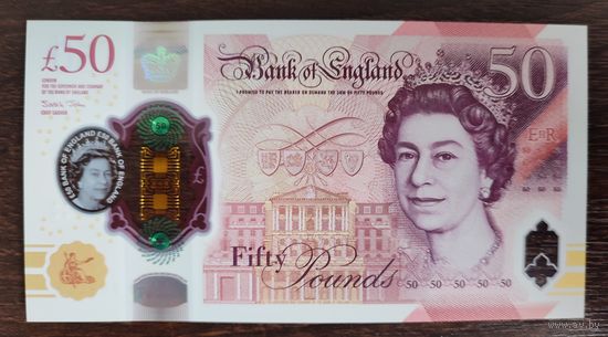 Великобритания (Англия) 50 фунтов 2020 Unc P-397a полимер UNC