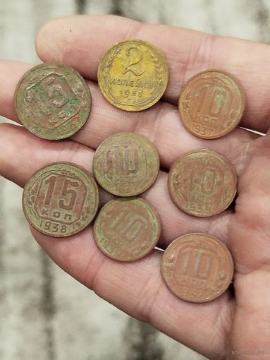 Лот не частых советников,8 шт,с рубля