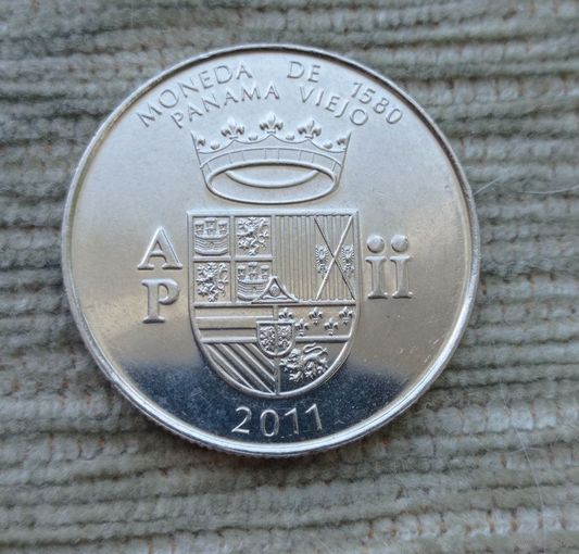 Werty71 Панама 1/2 бальбоа 2011  Панама-Вьехо Валюта 1580