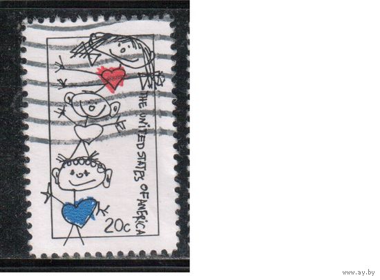 США-1984, (Мих.1713) , гаш., Детский рисунок (одиночка),(2)