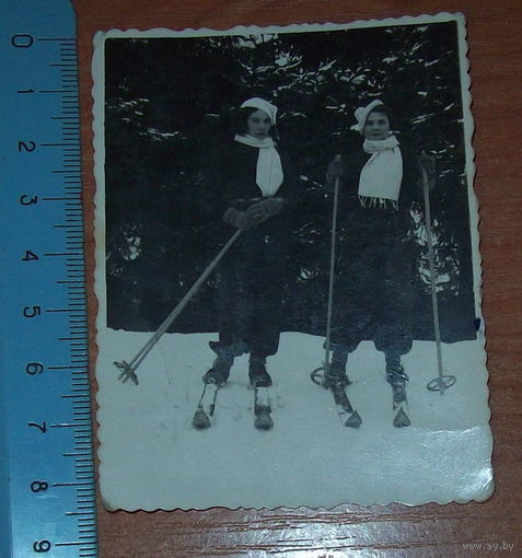 Старое фото Лыжницы.Польша до 1939 года