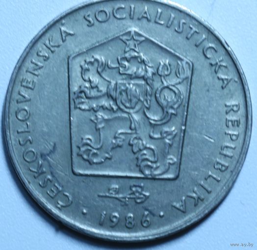 Чехословакия, Чехия, 2 кроны, 1986 год