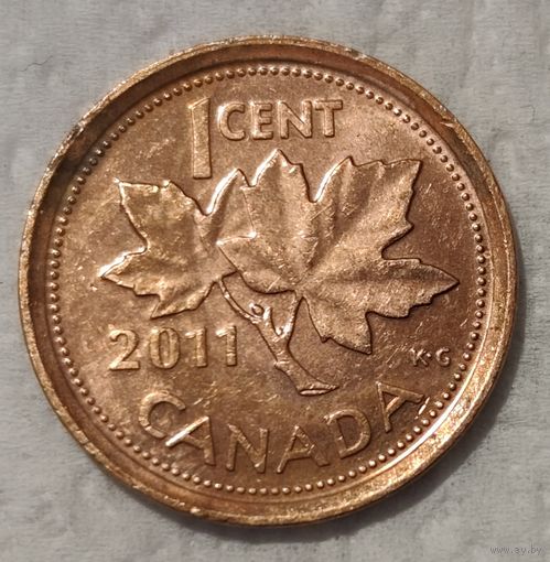 Канада 1 цент, 2011 Не магнетик (14-16-5)