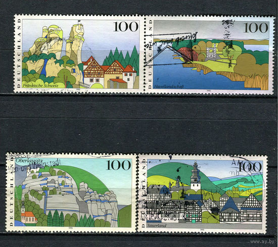 ФРГ - 1995 - Местные виды - [Mi. 1807-1810] - полная серия - 4 марки. Гашеные.  (LOT AC34)