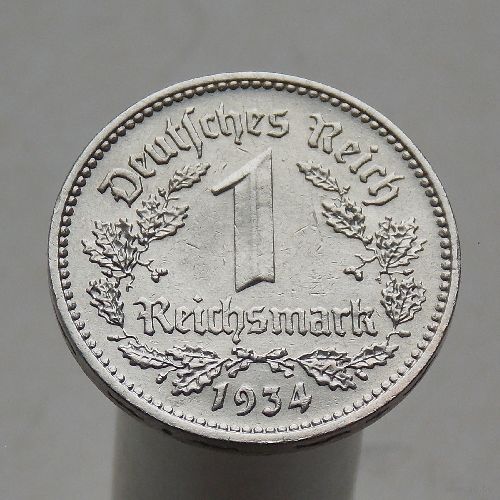 Германия 1 марка 1934 F