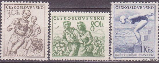 ЧЕХОСЛОВАКИЯ 1954 год ** спорт серия //СЛ3