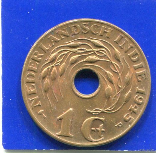 Голландская Индия 1 цент 1945 Р