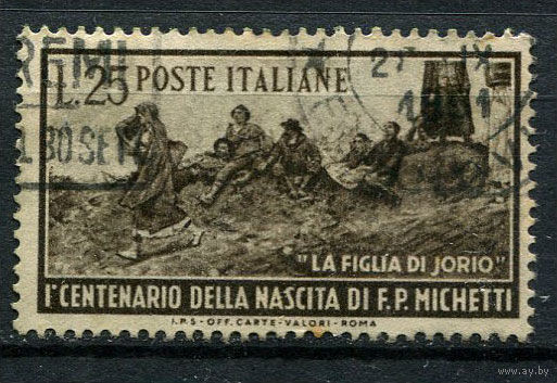 Италия - 1951 - 100 летие Франческо Паоло Микетти - [Mi. 844] - полная серия - 1 марка. Гашеная.  (Лот 97AC)