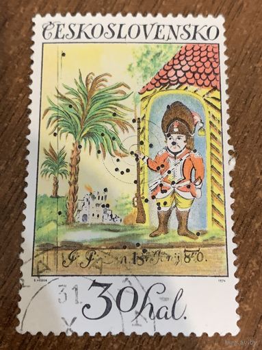Чехословакия 1974. Старые стрелковые мишени. Марка из серии