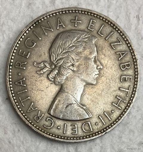Монета Великобритания 1/2 кроны 1965 год. Герб. Елизавета II