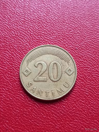 Латвия, 20 сантимов 1992..
