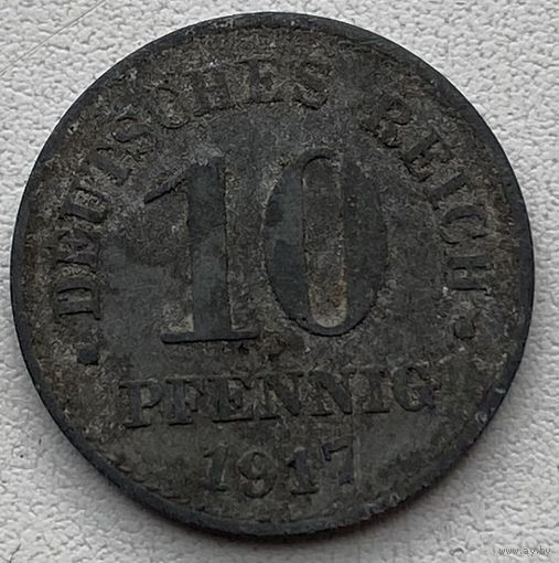 Германия 10 пфеннигов 1917 г.