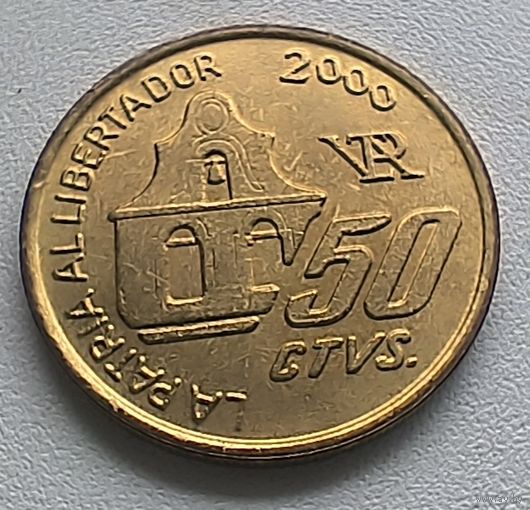 Аргентина 50 сентаво, 2000 150 лет со дня смерти Хосе де Сан-Мартина   3-2-16