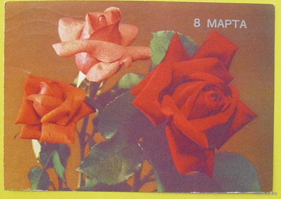 8 Марта! Подписанная. 1989 года. Круцко.