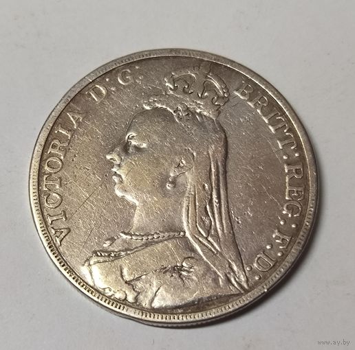 1 крона 1889 Великобритания крупное серебро! В коллекцию!