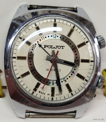 Часы "Полет-Будильник" не частый циферблат