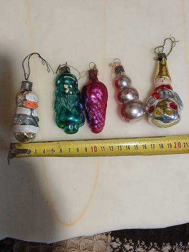 Ёлочные игрушки СССР. Старт с 2-х рублей. Смотрите другие лоты, много интересного.