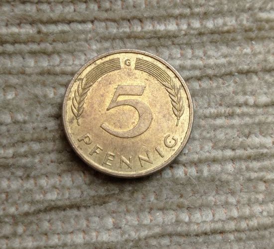 Werty71 Германия ФРГ 5 пфеннигов 1988 G