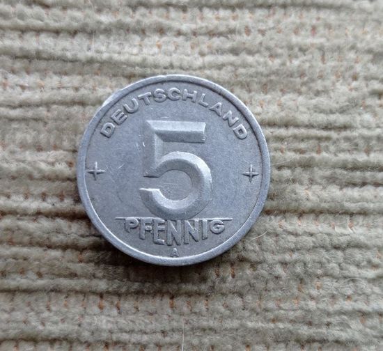 Werty71 Германия  ГДР 5 пфеннигов 1949