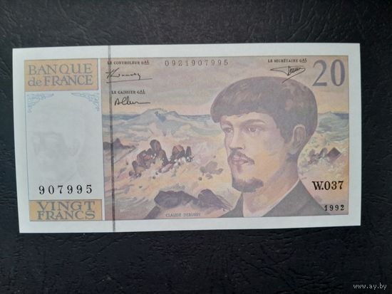 20 франков 1992 года. Франция. UNC