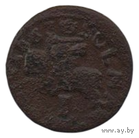 Великое Княжество Литовское, Русское и Жемайтское и Иных Земель. 1 шэляг (солид) 1663. Пагоня.