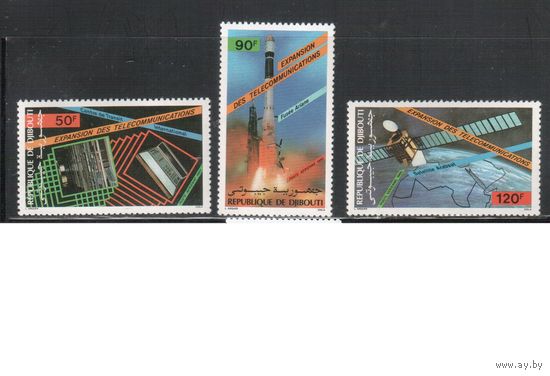 Джибути-1985 (Мих.454-456) **  , Космос(полная серия)