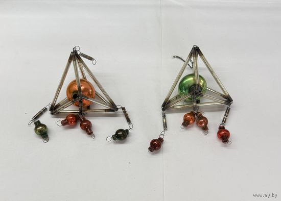 Ёлочная игрушка стеклярус СССР К.2 цена за все