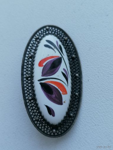 Брошь финифть, ранний вариант