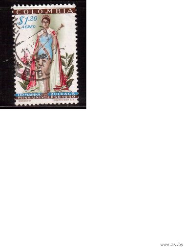Колумбия-1959(Мих.850) ,  гаш. , Мисс мира