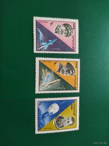 Йемен марки 1965 г. Космос
