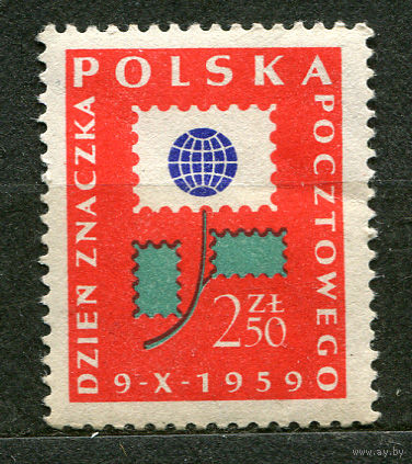 День почтовой марки. Польша. 1959. Чистая