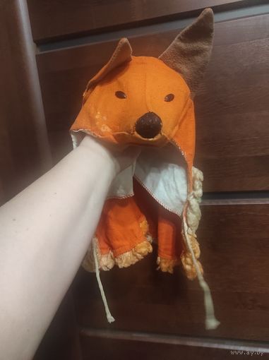 Костюм лисы, морда на завязках. Советский.