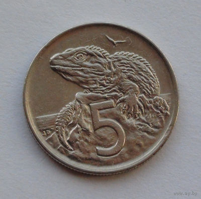 Новая Зеландия 5 центов. 1970 г.