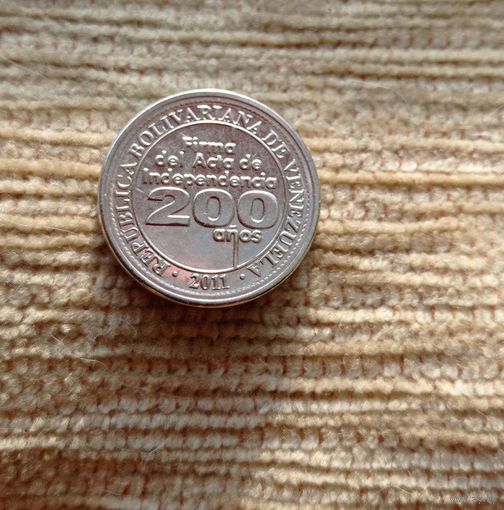 Werty71 Венесуэла 25 сентимо 2011  200 лет независимости Венесуэлы