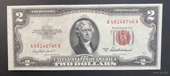 2 доллара США 1953 А unc