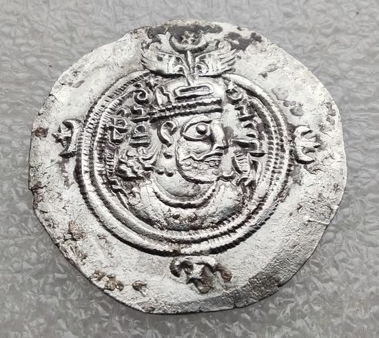 Иран (Персия) VI век Драхма. Сасаниды. Хосров II (591-628 гг.), 35-й год правления, г. Гай; Мидия.