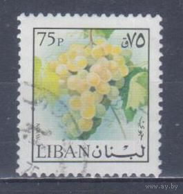 [2428] Ливан 1973. Флора.Фрукты.Плоды.Виноград. Гашеная марка.