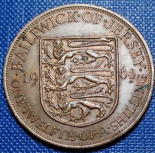 Джерси 1/12 шиллинга 1964 г.