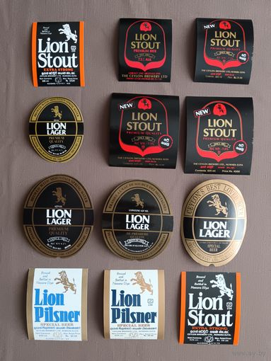 Пивные этикетки из-за бугра, Цейлон (Шри-Ланка), цена за 1 шт., см. все фото и описание лота, ю-217 (3407)
