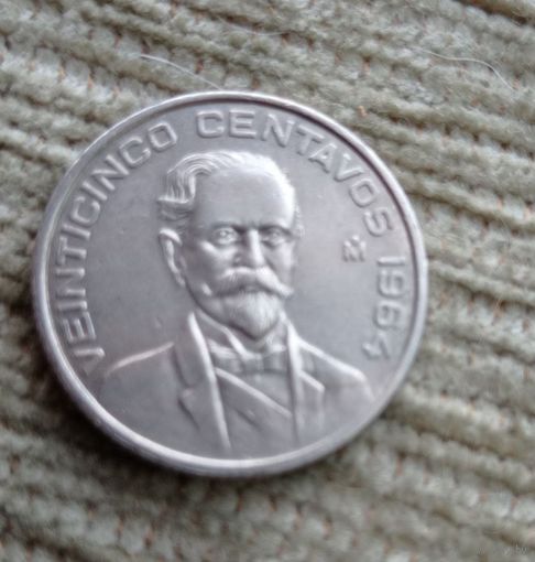 Werty71 Мексика 25 сентаво 1964