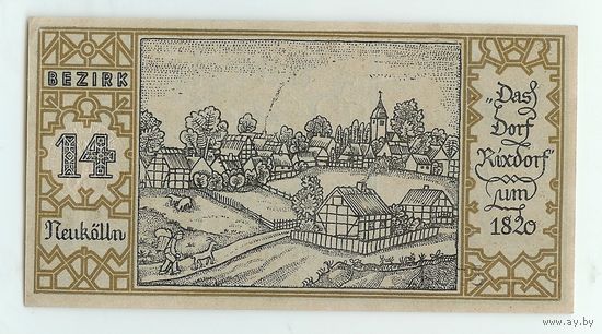 Германия, Нотгельд 50 пфеннигов 1921 год.