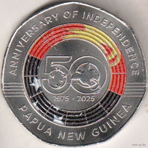 Папуа - Новая Гвинея 50 тойя, 2025 50 лет Независимости UNC